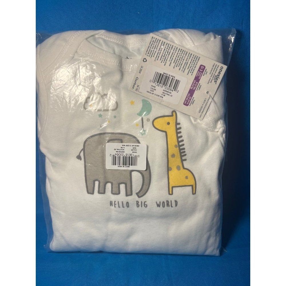 Gerber Baby Shortsleeve onesie bodysuit 0-3 Month 8 Pack